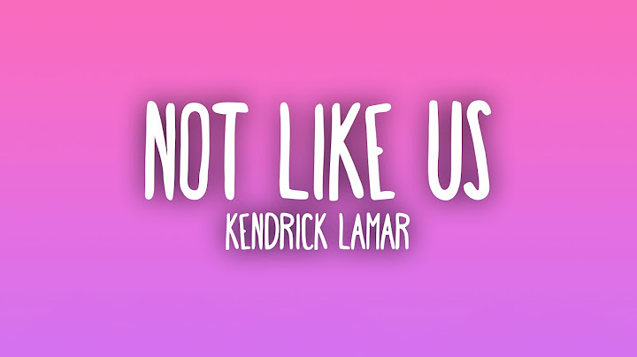 Kendrick Lamar - Not Like Us (Sub. Español + Lyrics)