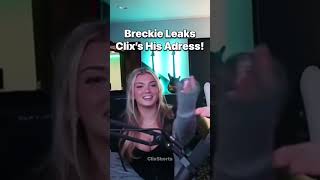 Breckie Hill Leaks Clix His Adress 😂😳 #viral #clix #funny #girl #rachelbrockman