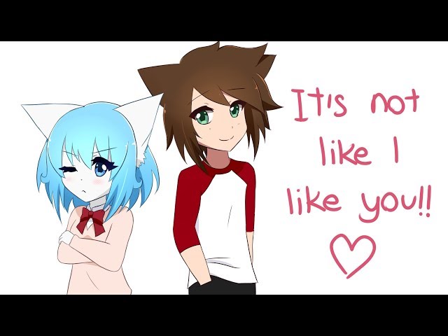 It's Not Like I Like You!! (Wolfychu u0026 SweetoTOONS sing ❤) [Animation] class=