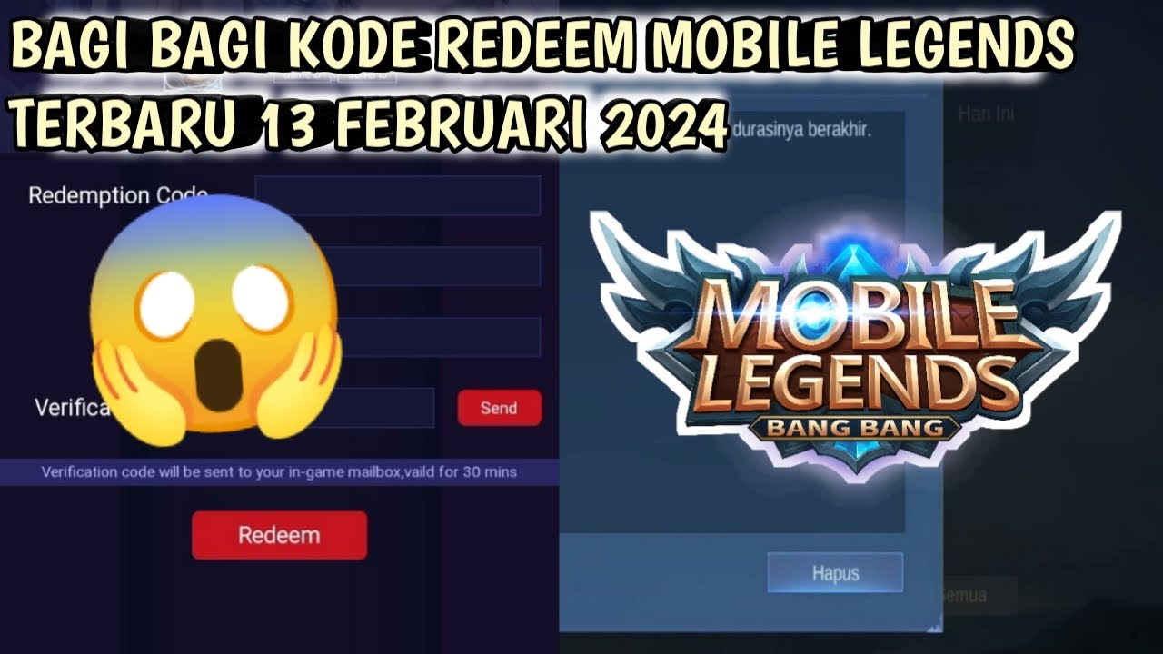 Bagi Bagi Kode Redeem Mobile Legend Terbaru 13 Februari 2024 - YouTube