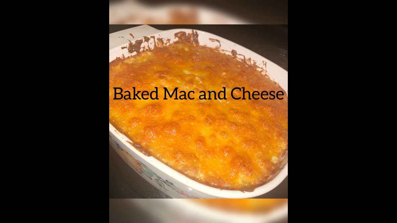 Baked Mac and cheese (Darius Cooks recipe without specialty cheeses