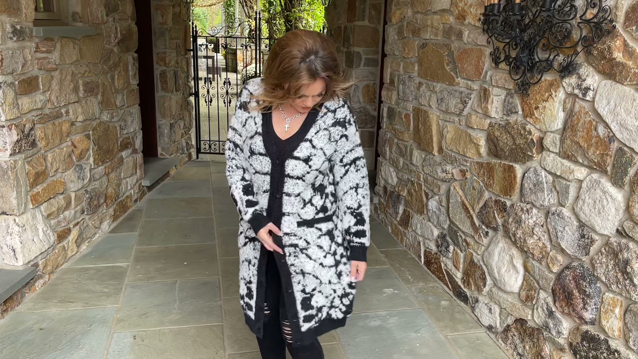 Black Button Cardigan