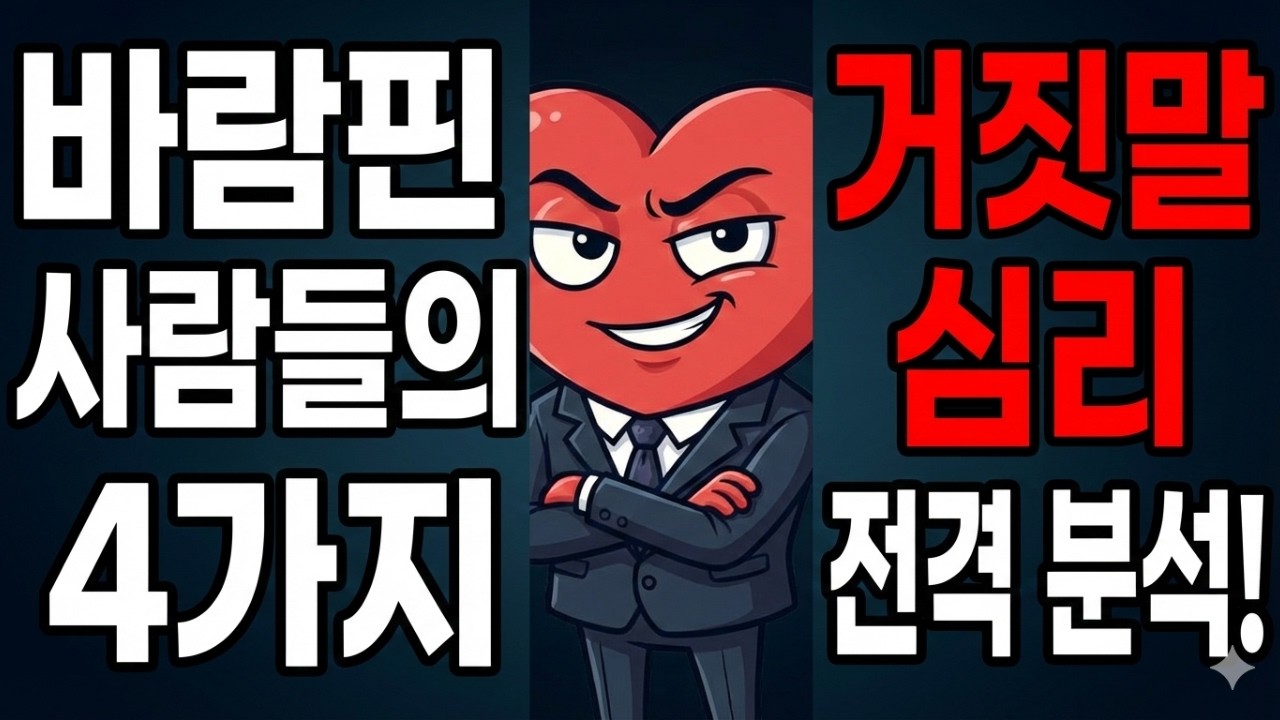 바람피는 사람들의 소름돋는 심리 패턴