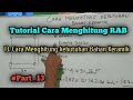 Tutorial Cara menghitung kebutuhan bahan Keramik // cara mudah belajar RAB || Dunia Teknik Sipil