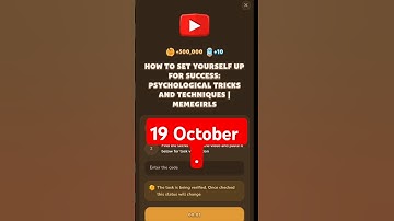 How to Set Yourself Up for Success: Psychological Tricks and Techniques |MemeGirls #memefi #code