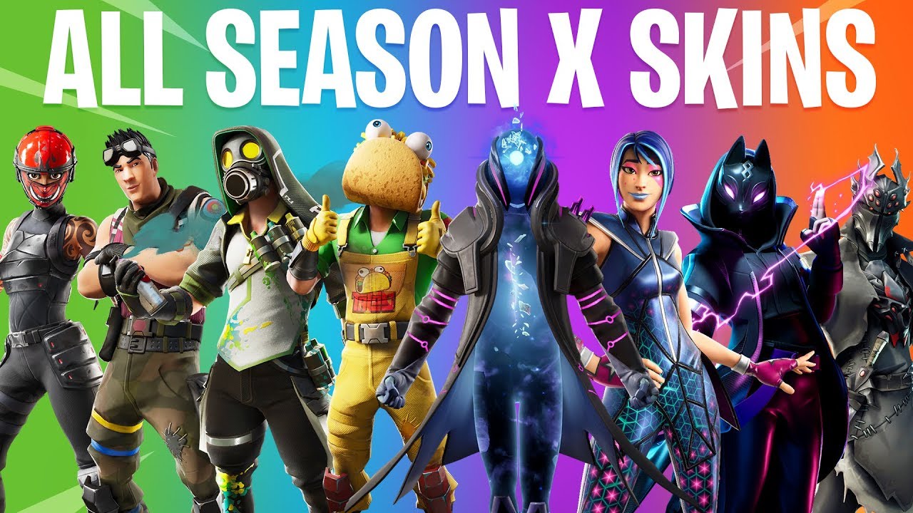 Fortnite All Season X Skins All 60 Season 10 Skins Youtube