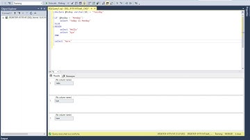 MS SQL tutorial demonstrating the use and rules of IF ELSE statements