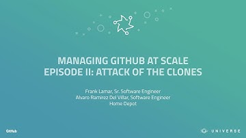 Managing GitHub At Scale - GitHub Universe 2017