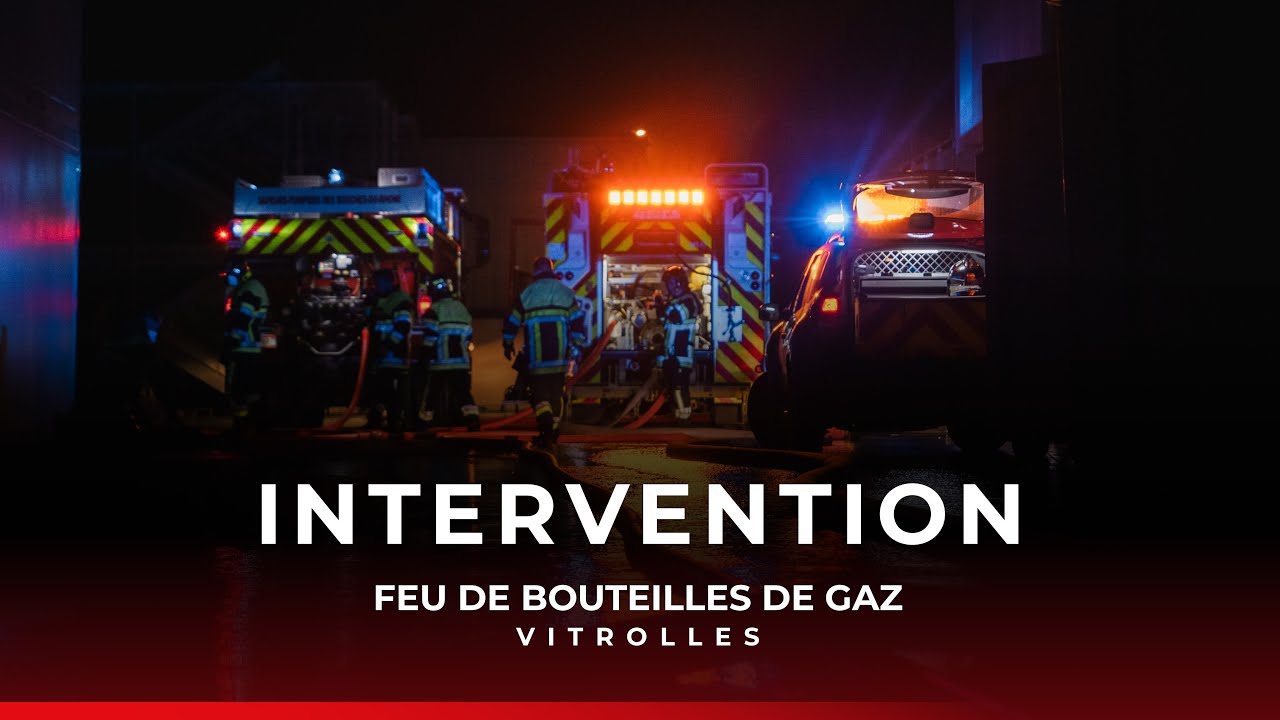 Intervention : feu de bouteilles de gaz à Vitrolles