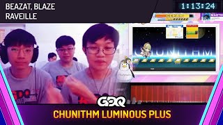 CHUNITHM LUMINOUS PLUS by Beazat, Blaze and Raveille in 1:13:24 - Awesome Games Done Quick 2025