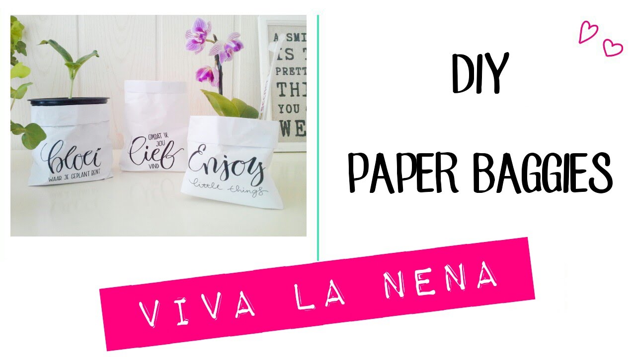 DIY Paper Baggies voor plantjes e.d. - YouTube