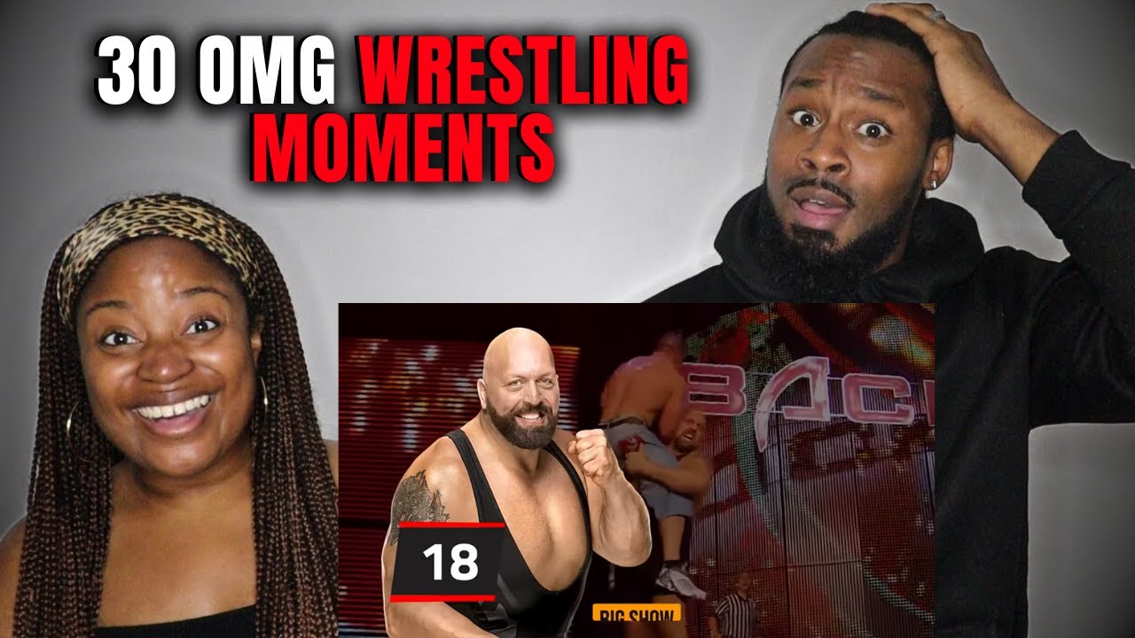 The Demouchets REACT to 30 OMG Wrestling Moments