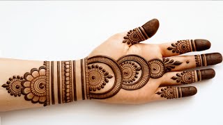 Very Easy Simple Mehndi Design Front Hand Stylish Mehndi Designs Arabic Style Mehndi Mehandi