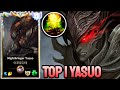 WILD RIFT YASUO - TOP 1 YASUO GAMEPLAY - SOVEREIGN RANKED