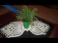 مفرش للعيد كروشيه بغرزة الاناناسة Crochet doily الجزء الاول