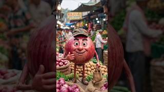 "जब प्याज़ बोल पड़ा 😱🧅 | Funny Mandi Scene" #short #viral #viral video #ai hindi tv