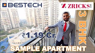 ₹ 1.19 cr 💥 3 BHK Luxury Ready-to-move Apartment (1995 sqft) Bestech Park View Sanskruti, Gurgaon