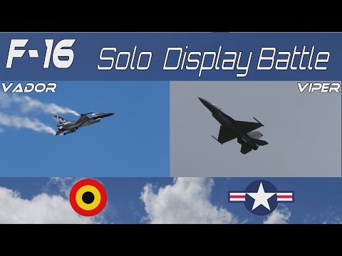 F-16  VIPER  VS  VADOR   The Solo Display Battle .