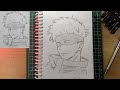 How to ✍️Draw 🔥Gojo Satoru✨ step by step|jujutsu kaisen| Just in 5 minutes #drawing#gojo