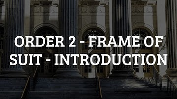 Order 2 Frame of Suit - Introduction