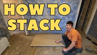 How I was taught to Stack and Store Plasterboard