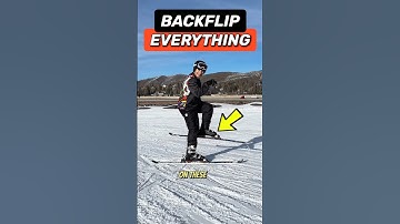 LEARNING BACKFLIP ON SKIS! ⛷️