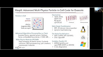 Massively Parallel PIC using WARPX
