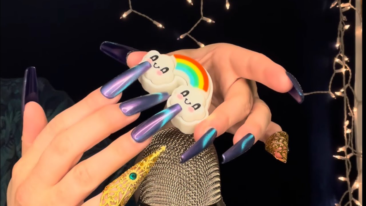 3 Triggers 🌈🐈‍⬛💅🏽scratching, on/off mic, softer to rougher textures. 