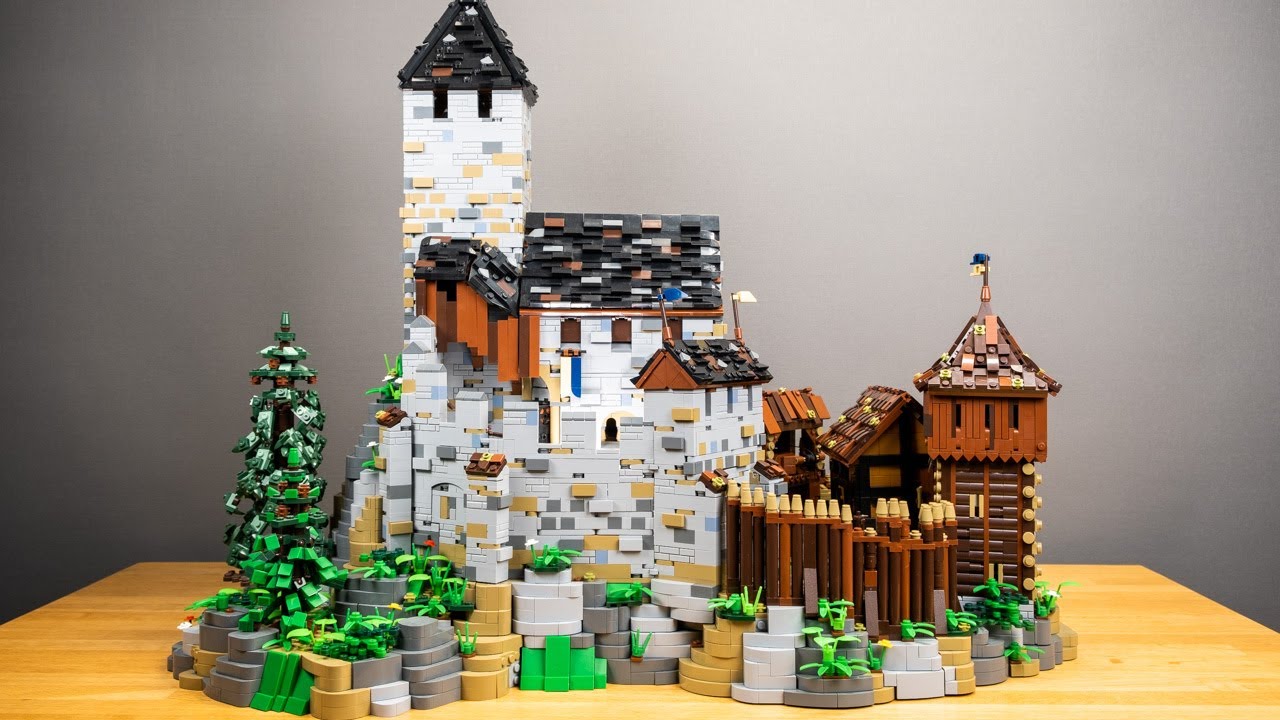 BlueBrixx Vorburg Erweiterung für Burg Blaustein REVIEW | Set 104185