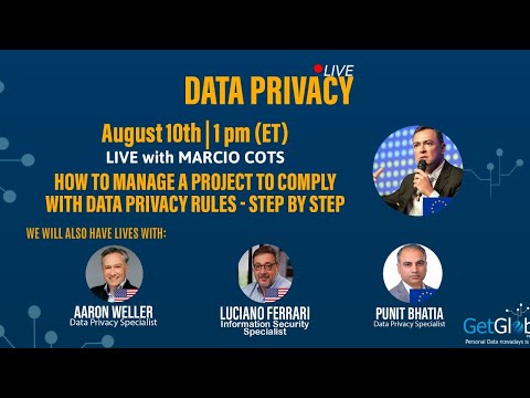 Live #04 - “How to manage a project to comply with data privacy rules - Step by step”