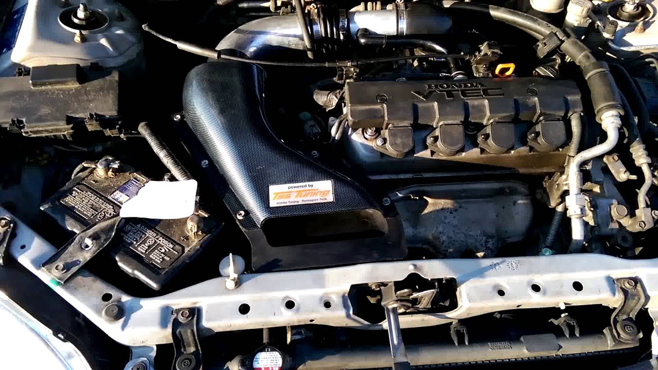 TSS intake on Honda Civic EM2 - YouTube