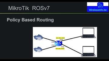 MikroTik RouterOS v7 Policy Based Routing voorbeeld