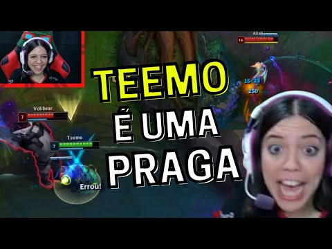 A AKALI FICOU MUITO TILTADA COM O MEU TEEMO | medu
