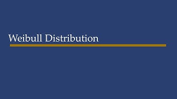 Weibull Distribution