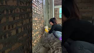 How to Prepare Tiles Wall ,​ Wall paint​ Fast & Beauty part  5515