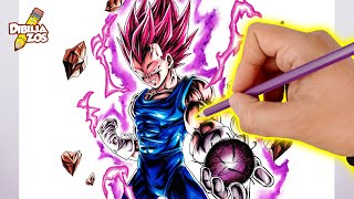 CÓMO DIBUJAR A VEGETA MEGA INSTINTO 🔥 [Bastante FÁCIL] | DÍA 5