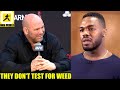 Dana White react to Jon Jones admitting he hid under a MMA cage to avoid getting popped for weed,Til