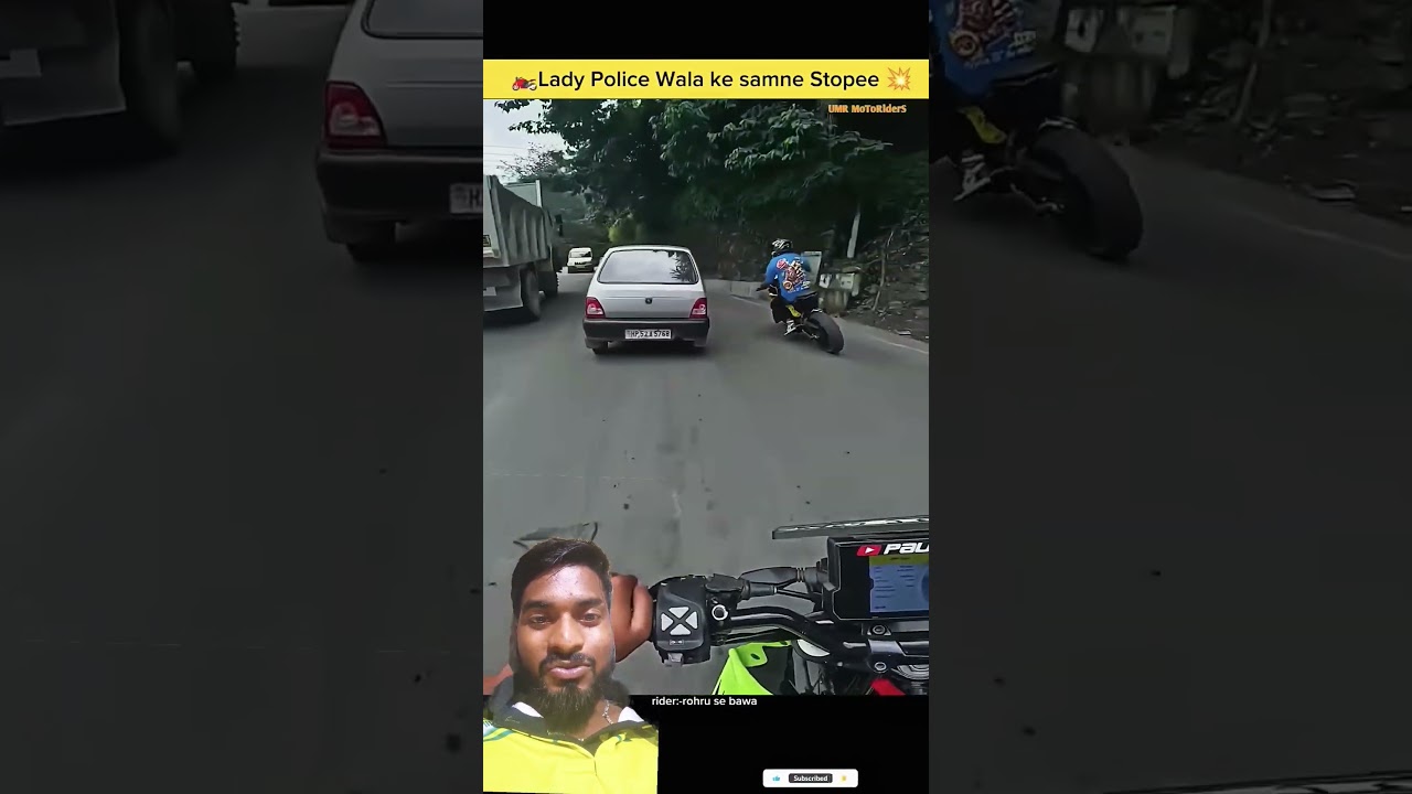 🙁hondai 🤪verna wala ke sath 😀panga ho gya police reaction 🥸#🏍️viralshortsvideo​ #rider​ #automobi