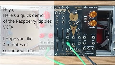 Raspberry Ripples Eurorack VCF Demo