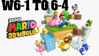 Super Mario 3D World ALL GREEN STARS W6-1 to W6-4