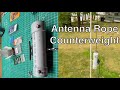Building a wire antenna counterweight