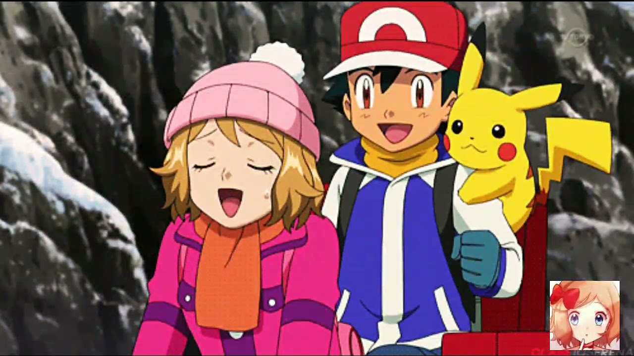 I made this wallpaper from Novaskin, making Serena and Ash going