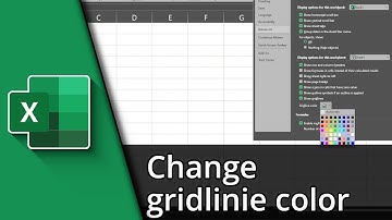 How to change gridline color in Excel ✅ Tutorial