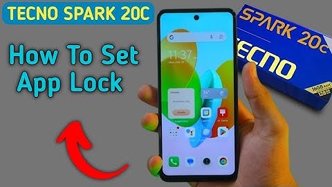 Tecno Spark 20c app lock kaise lagaye, how to set app lock in tecno, enable app lock and setup, game