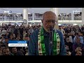 مؤذن جامع المنصور في طرطوس يستعيد عبارته المشهورة لحظة سقوط النظام البائد العام الماضي 