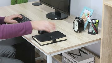 HOMCOM Two-Tier Computer Desk