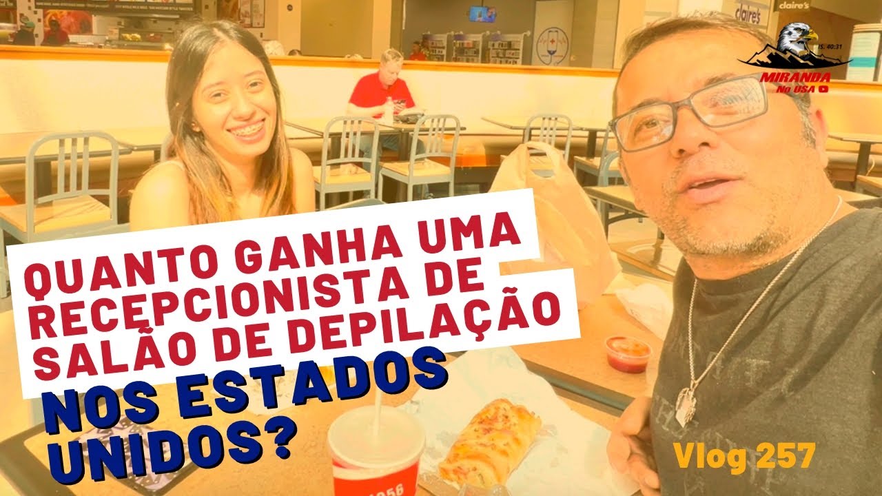 Quanto ganha uma recepcionista de salão de depilação nos Estados Unidos