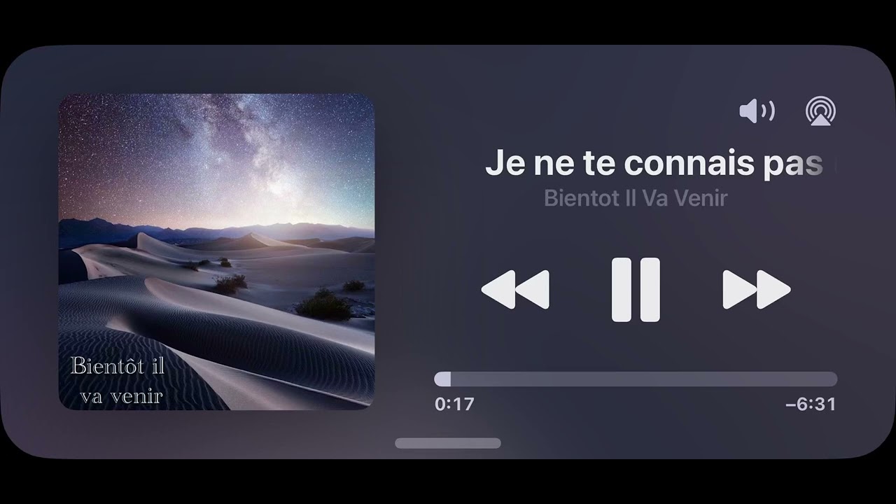 Cantique - je ne te connais pas (Tuf)￼