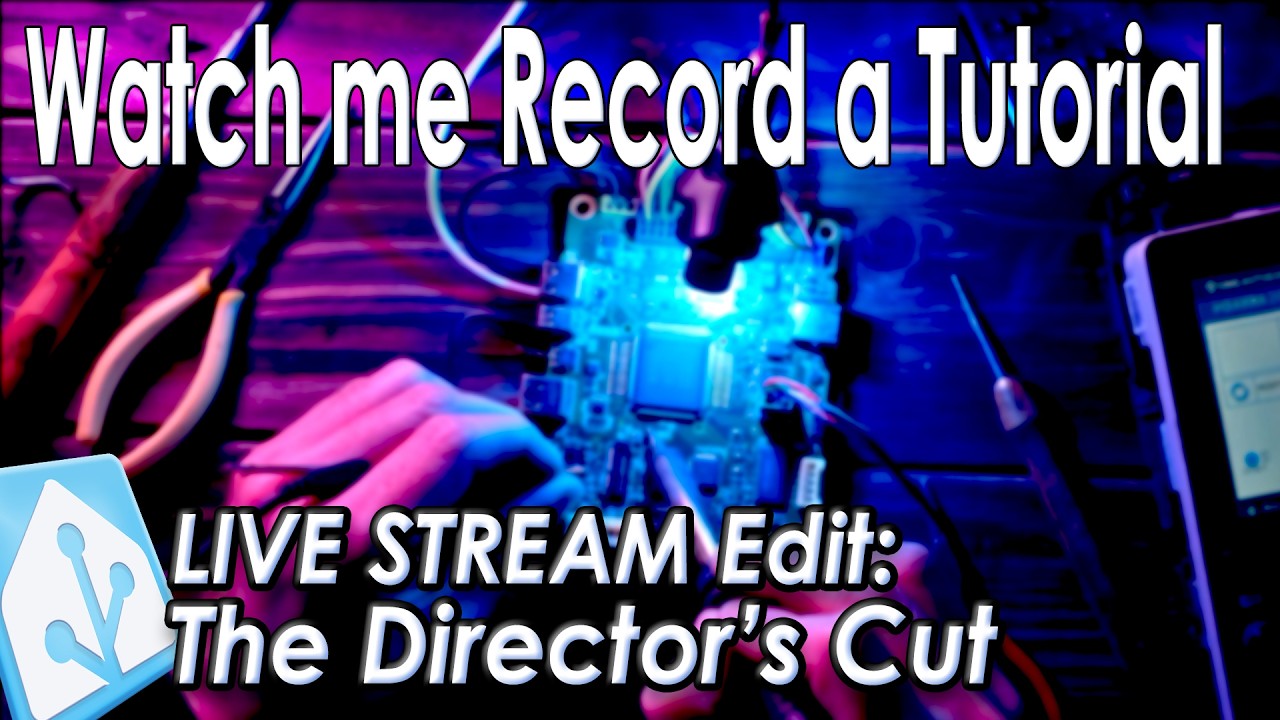 Filming part of my next Tutorial. Director's Cut of my last Live Stream