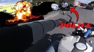 BENELLI BN 125 | HUGE CAR CRASH 2021 (Cops called)